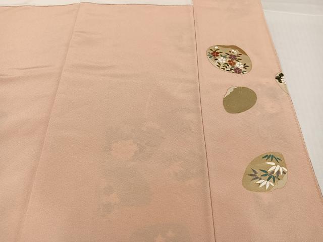 平和屋着物●訪問着　作家物　貝合わせ草花文　金彩　正絹　逸品　未使用　AABI0563ph