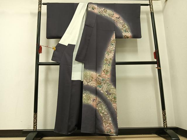 平和屋着物●訪問着　辻が花　暈し染め　正絹　逸品　AABI0568ph