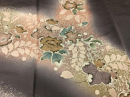 平和屋着物●訪問着　辻が花　暈し染め　正絹　逸品　AABI0568ph