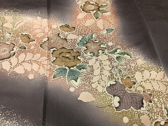 平和屋着物●訪問着　辻が花　暈し染め　正絹　逸品　AABI0568ph
