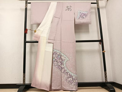 平和屋着物●訪問着　友禅　更紗文　正絹　逸品　AABI0576ph
