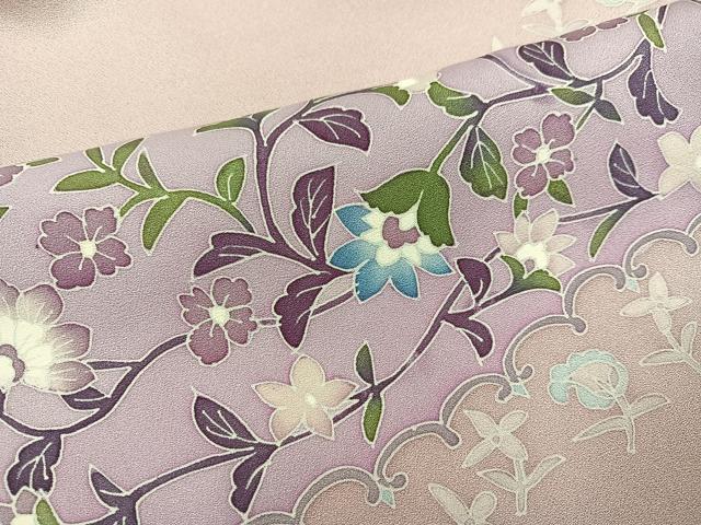 平和屋着物●訪問着　友禅　更紗文　正絹　逸品　AABI0576ph
