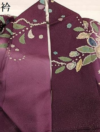 平和屋着物●豪華振袖　辻が花　暈し染め　金彩　銀通し地　正絹　逸品　AABI0578ph