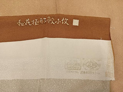 平和屋着物●江戸小紋　鮫小紋柄　丹後ちりめん　正絹　逸品　未使用　AABI0583ph