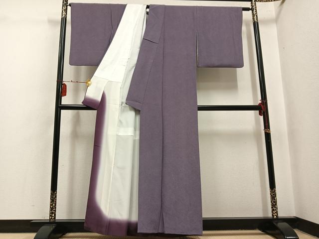 平和屋着物●伝統工芸師　服部光擴　彫士：住田双光　極小鮫小紋柄　正絹　逸品　AABI0586ph