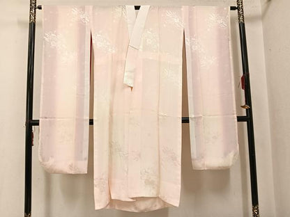 平和屋着物●豪華振袖・長襦袢(無双仕立て)セット　駒刺繍　絞り　花唐草文　黒地　金彩　正絹　逸品　AABI0587ph