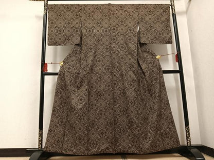 平和屋着物●本場大島紬　龍郷絣　正絹　逸品　AABI0596ph