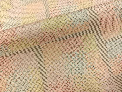 平和屋着物●本場大島紬　白大島　一元絣　色紙文　正絹　逸品　AABI0597ph