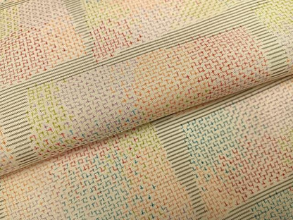 平和屋着物●本場大島紬　白大島　一元絣　色紙文　正絹　逸品　AABI0597ph