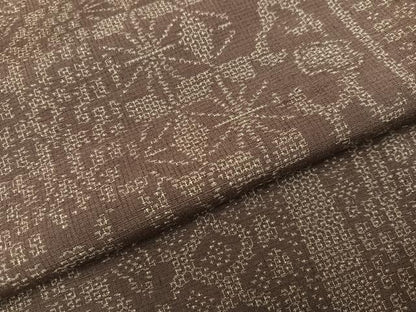 平和屋着物●結城紬　吉祥文　正絹　逸品　未使用　AABI0598ph