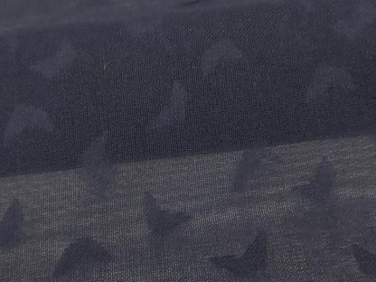 平和屋着物＊夏物 色無地 舞蝶紋紗 紫黒色 正絹 逸品 AABI0601jd