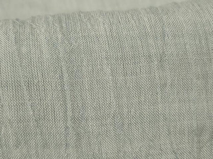 平和屋着物＊夏物　本場小千谷ちぢみ　千草鼠色　証紙付き　麻　逸品　AABI0602jd