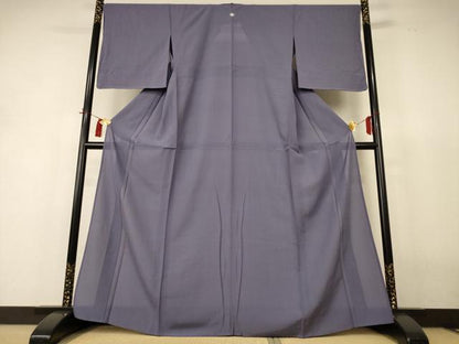 平和屋着物＊夏物 色無地 絽 薄鼠色 正絹 逸品 未使用 AABI0604jd
