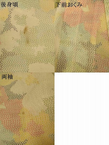 平和屋着物＊夏物 本場大島紬 夏大島 花尽くし 正絹 逸品 AABI0605jd