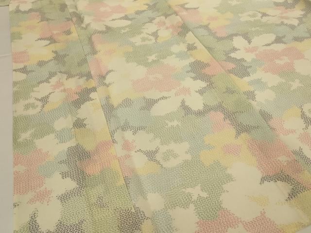 平和屋着物＊夏物 本場大島紬 夏大島 花尽くし 正絹 逸品 AABI0605jd