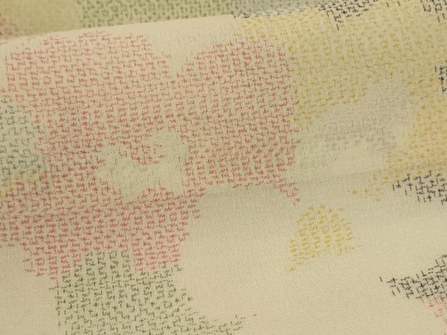 平和屋着物＊夏物 本場大島紬 夏大島 花尽くし 正絹 逸品 AABI0605jd