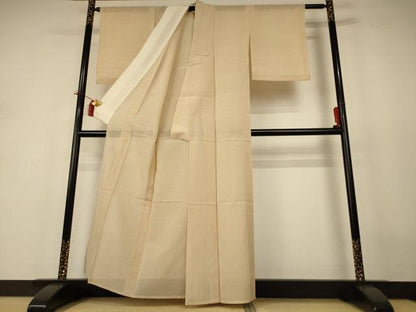 平和屋着物＊夏物 紗紬 絣文様 正絹 逸品 AABI0609jd