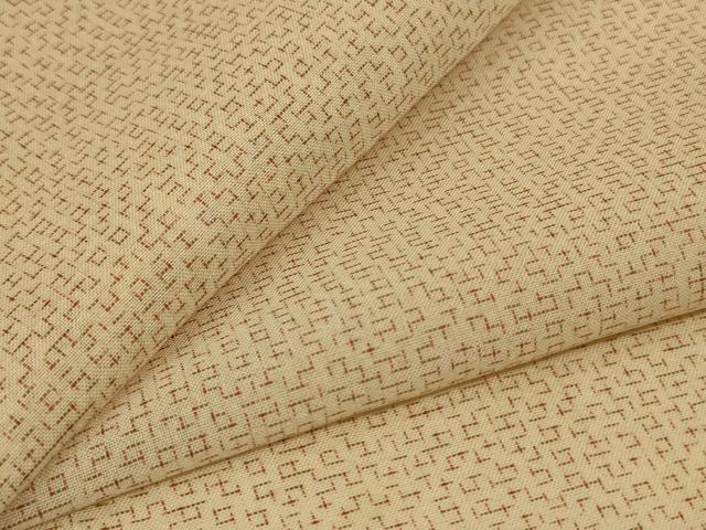 平和屋着物＊夏物 紗紬 絣文様 正絹 逸品 AABI0609jd