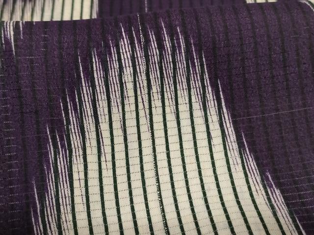 平和屋着物＊夏物　小紋　絽　幾何学文様　正絹　逸品　AABI0613jd