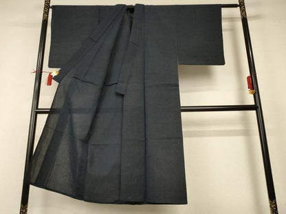 平和屋着物＊夏物 男性 小紋 霞文 綿 AABI0623jd