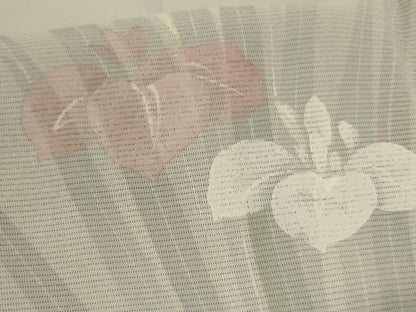 平和屋着物＊夏物 訪問着 絽 手描き 草花文 暈し染め 正絹 逸品 AABI0632jd