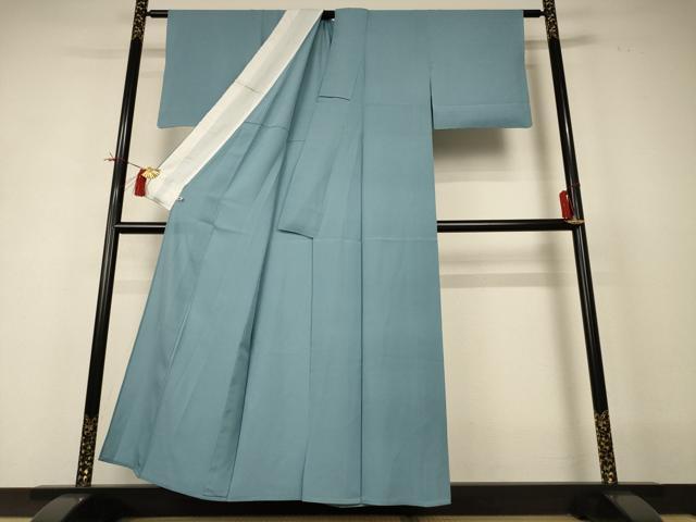 平和屋着物＊夏物 色無地 絽 秘色色 さが美扱い 正絹 逸品 AABI0638jd