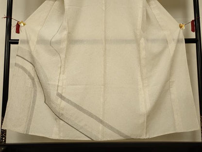 平和屋着物＊夏物 訪問着 絽 枝葉文 金彩 正絹 逸品 AABI0643jd