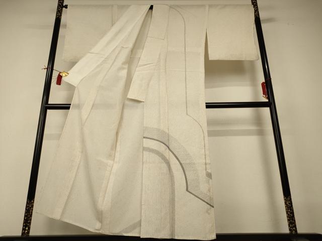 平和屋着物＊夏物 訪問着 絽 枝葉文 金彩 正絹 逸品 AABI0643jd