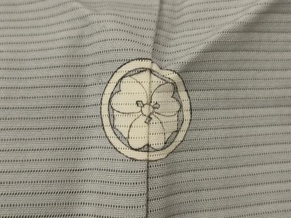 平和屋着物＊夏物 色無地 絽 灰青色 正絹 逸品 AABI0646jd