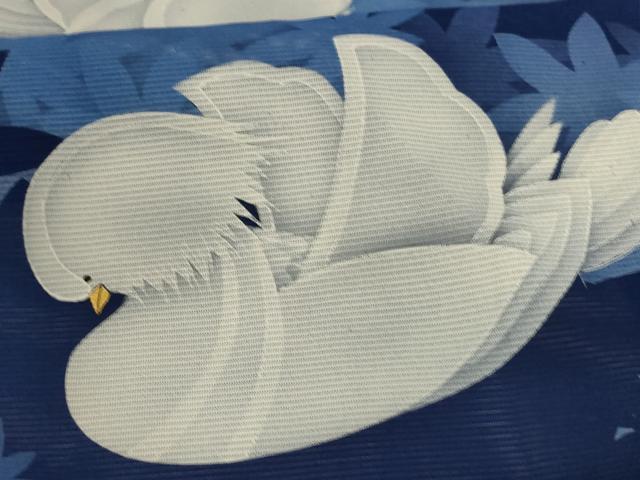 平和屋着物＊夏物 訪問着 絽 手描き 花鳥文 正絹 逸品 AABI0651jd