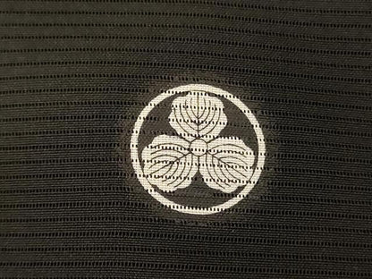 平和屋着物＊夏物 黒留袖 絽 作家物 風景文 暈し染め 金彩 正絹 逸品 AABI0656jd