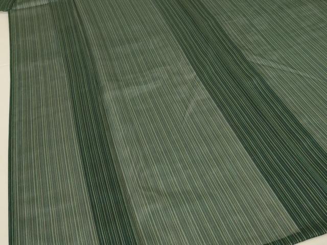 平和屋着物＊夏物 小紋 紗 縞 正絹 逸品 未使用 AABI0658jd