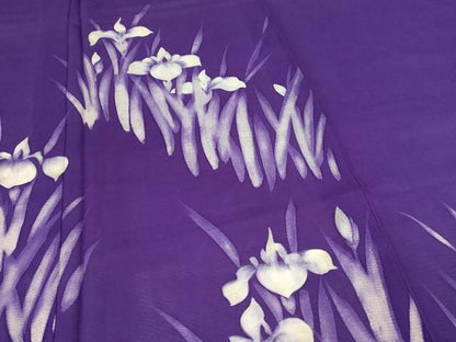 平和屋着物＊夏物 訪問着 絽 手描き 草花文 正絹 逸品 AABI0662jd