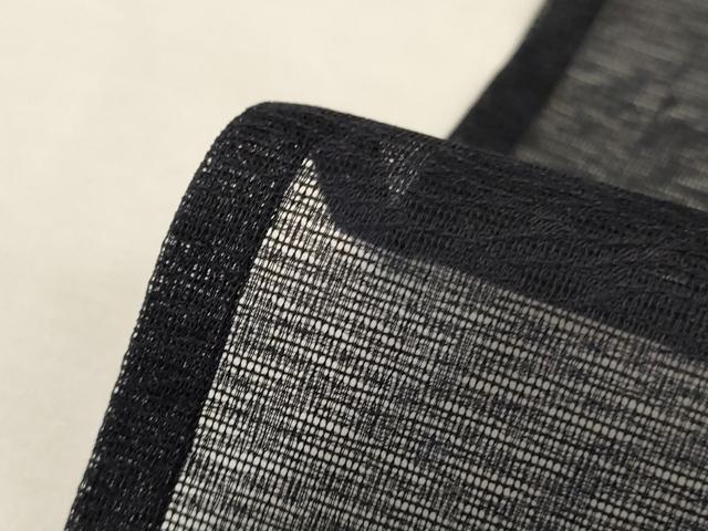 平和屋着物＊夏物 色無地 霞紋紗 蝋色 正絹 逸品 AABI0663jd