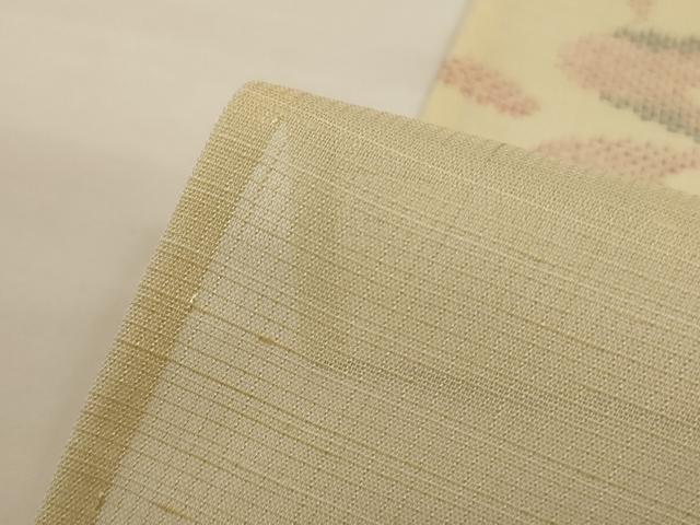 平和屋着物＊夏物 小紋 紗 琉球絣文様 正絹 逸品 AABI0665jd