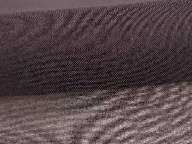 平和屋着物＊夏物 色無地 紗 黒紅色 正絹 逸品 AABI0668jd