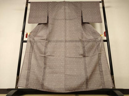 平和屋着物＊夏物 紗紬 琉球絣文様 正絹 逸品 AABI0671jd