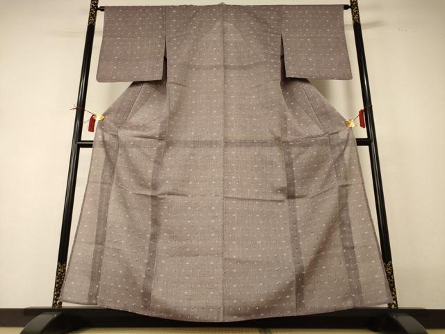 平和屋着物＊夏物 紗紬 琉球絣文様 正絹 逸品 AABI0671jd
