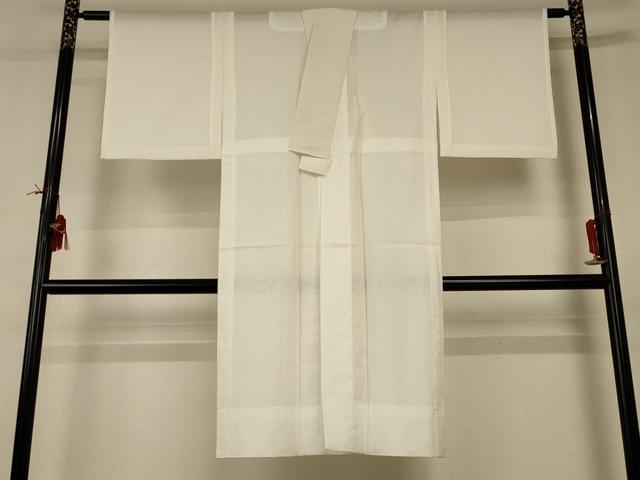 平和屋着物＊夏物 長襦袢 絽 白色 洗える着物 AABI0672jd