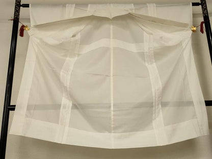 平和屋着物＊夏物 長襦袢 絽 白色 洗える着物 AABI0672jd