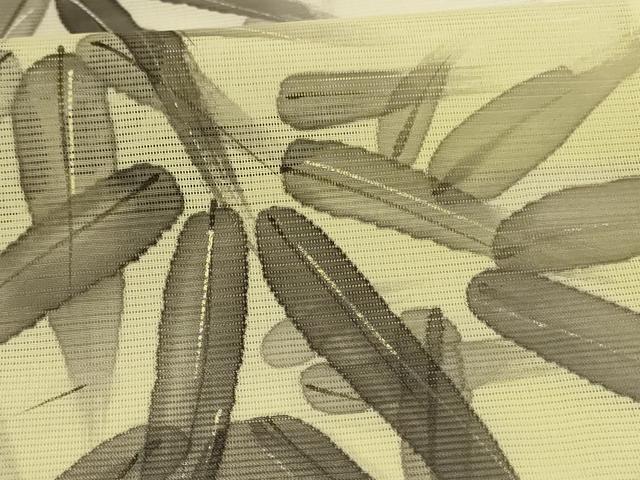 平和屋着物＊夏物 訪問着 絽 手描き 笹文 暈し染め 洗える着物 AABI0676jd