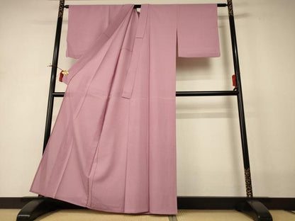 平和屋着物＊夏物 色無地 絽 珊瑚色 正絹 逸品 AABI0684jd