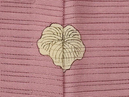 平和屋着物＊夏物 色無地 絽 珊瑚色 正絹 逸品 AABI0684jd