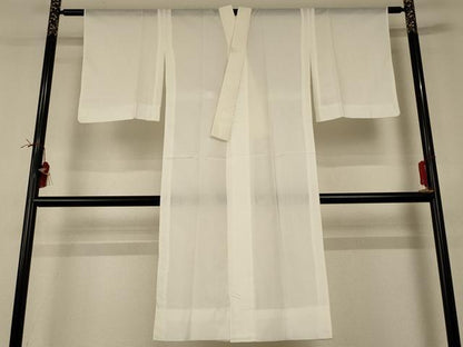 平和屋着物＊夏物 長襦袢 絽 白色 洗える着物 AABI0688jd