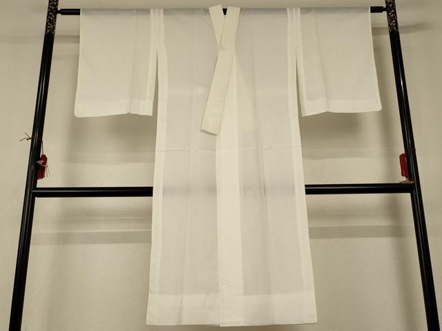 平和屋着物＊夏物 長襦袢 絽 白色 洗える着物 AABI0688jd