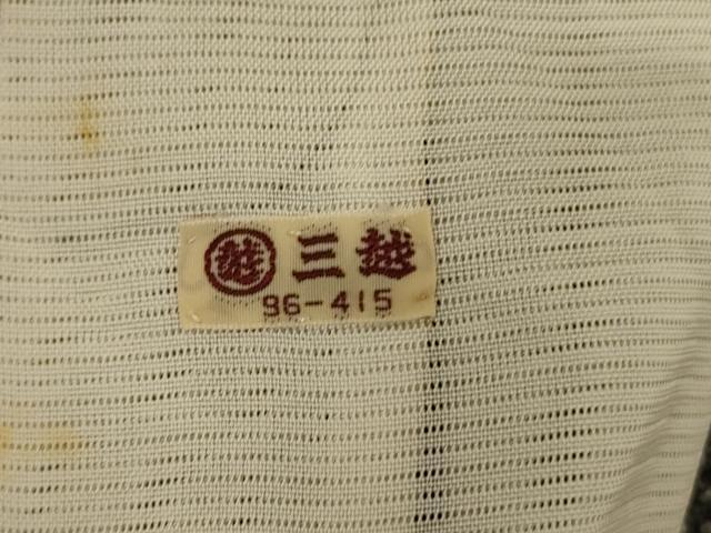 平和屋着物＊夏物 訪問着 絽 草花文 たたき染め 銀彩 三越扱い 正絹 逸品 AABI0690jd