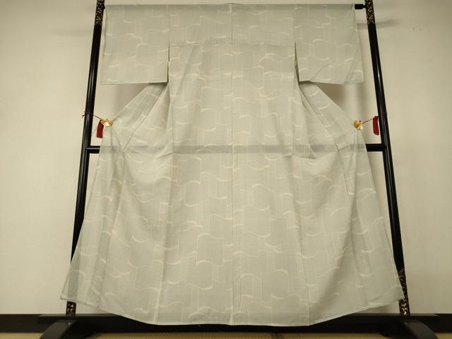 平和屋着物＊夏物 本場大島紬 夏大島 幾何学文様 正絹 逸品 AABI0691jd