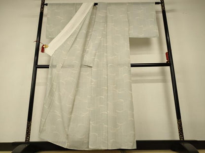 平和屋着物＊夏物 本場大島紬 夏大島 幾何学文様 正絹 逸品 AABI0691jd