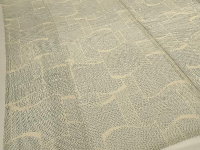 平和屋着物＊夏物 本場大島紬 夏大島 幾何学文様 正絹 逸品 AABI0691jd