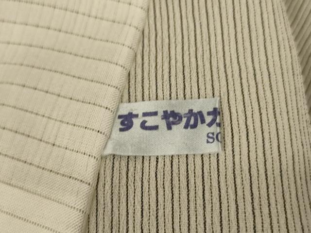 平和屋着物＊夏物 小紋 紗 縞 兎 正絹 逸品 AABI0702jd